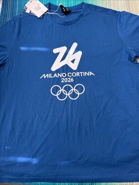 Salomon Milano Cortina 2026 Blue Logo Tee